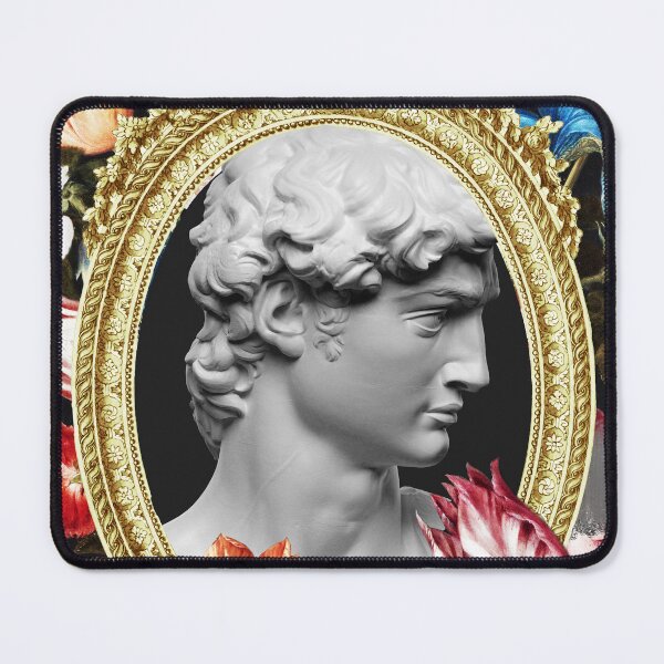 Item preview, Head from the statue of David - collage designed and sold by elenabdesigns.