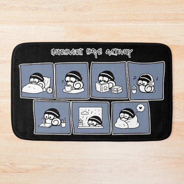 Item preview, My Perfect Introvert Day - Cozy Snail Daily Routine designed and sold by snewen.