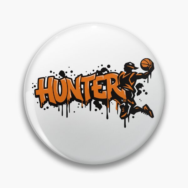 Item preview, Hunter Basketball Graffiti Street Art Slam Dunk Design designed and sold by digital.stickerperso.com.