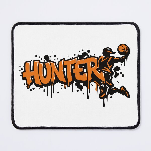 Item preview, Hunter Basketball Graffiti Street Art Slam Dunk Design designed and sold by digital.stickerperso.com.