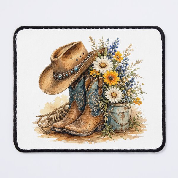 Item preview, Cowboy Boots Wildflower Bouquet designed and sold by PetalGarden.