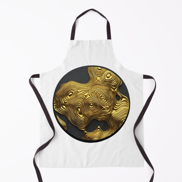 Item preview, Luxury Liquid Gold Topographic Map Geometric Circle designed and sold by krish-prints.