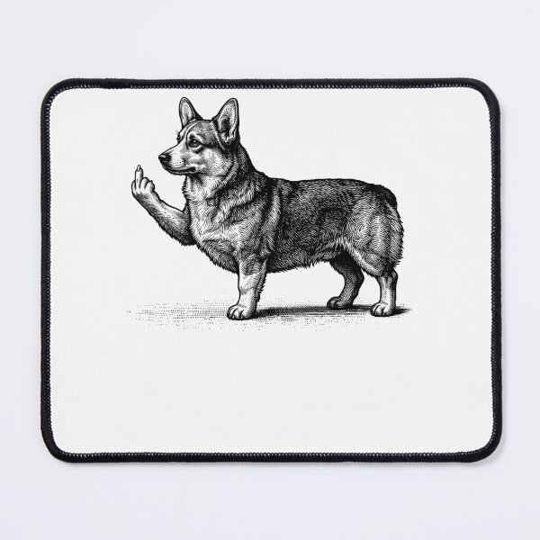 Item preview, Funny Corgi Dog Midle Finger designed and sold by charoen-design.