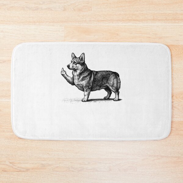 Item preview, Funny Corgi Dog Midle Finger designed and sold by charoen-design.