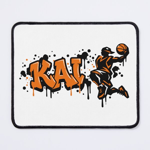 Item preview, Kai Basketball Graffiti Street Art Slam Dunk Design designed and sold by digital.stickerperso.com.