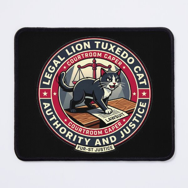 Item preview, Retro Cat Lawyer Courtroom Caper Vintage Law Suit designed and sold by Oommen Studio .