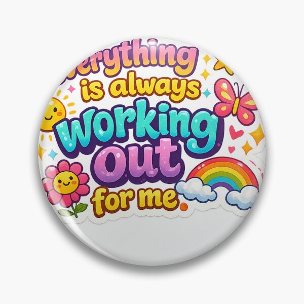 Item preview, **Viral SEO Title:** ✨ Everything Is Always Working Out For Me Sticker | Cute Positive Affirmation PNG | Aesthetic Motivational Sticker for Laptop, Journal & Phone ✨ designed and sold by DigiAuraStudio.