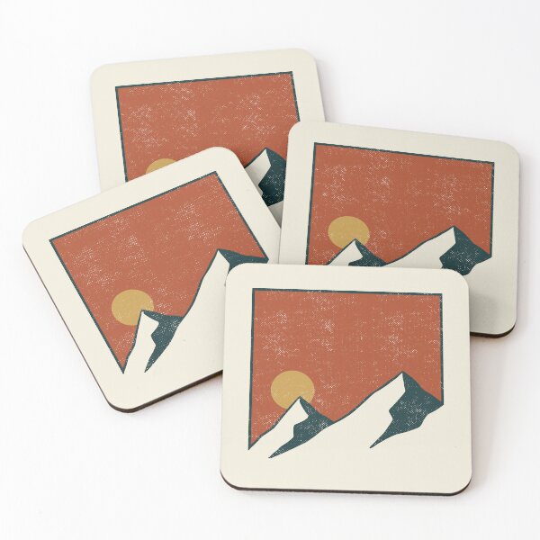 Item preview, Vintage Mountainscape - Red Version designed and sold by SommersethArt.