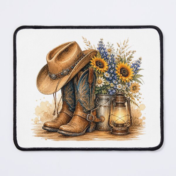 Item preview, Cowboy Boots Wildflower Bouquet designed and sold by PetalGarden.