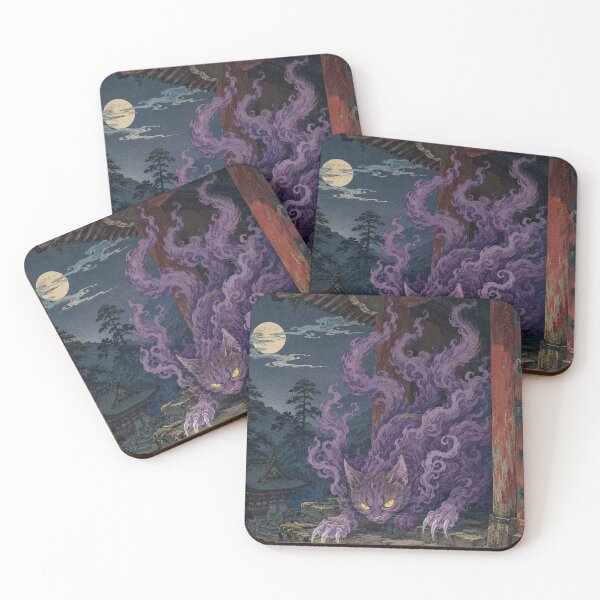 Item preview, Temple Gate Demon Cat Phantom - Vintage Japanese Ukiyo-e Woodblock  designed and sold by bapupa.