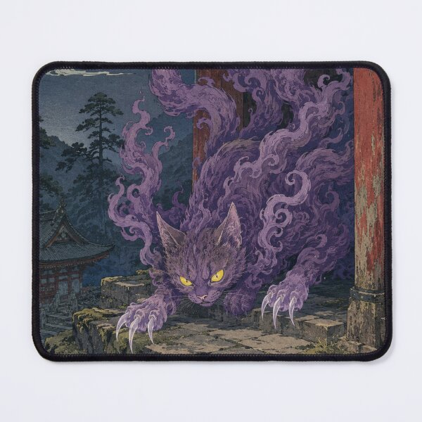 Item preview, Temple Gate Demon Cat Phantom - Vintage Japanese Ukiyo-e Woodblock designed and sold by bapupa.