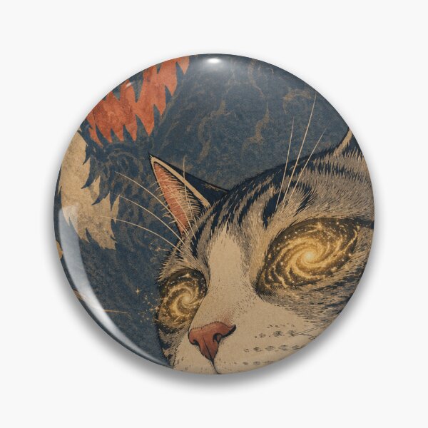 Item preview, Shadow Hunter Demon Cat - Vintage Japanese Ukiyo-e Woodblock  designed and sold by bapupa.