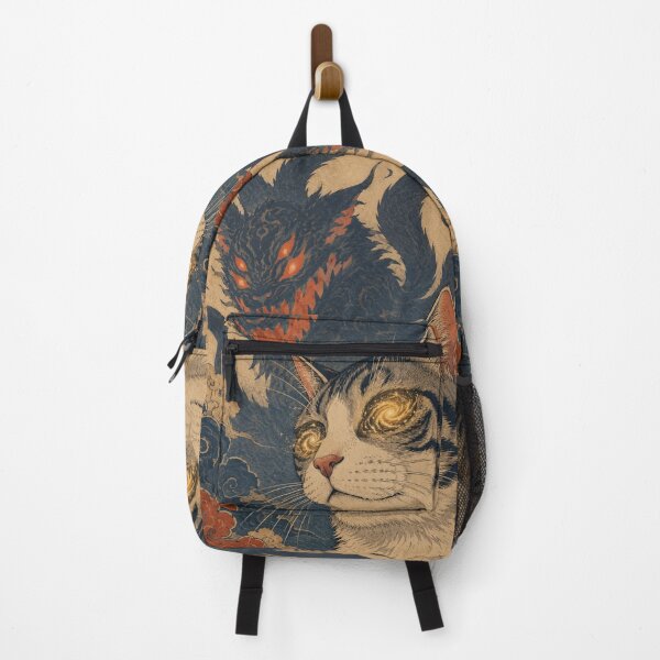 Item preview, Shadow Hunter Demon Cat - Vintage Japanese Ukiyo-e Woodblock designed and sold by bapupa.