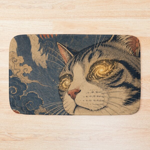 Item preview, Shadow Hunter Demon Cat - Vintage Japanese Ukiyo-e Woodblock  designed and sold by bapupa.