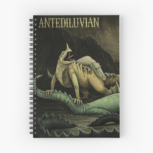 Item preview, ANTEDILUVIAN. Victorian Paleoart Homage (final battle scene) designed and sold by Mario Lanzas.