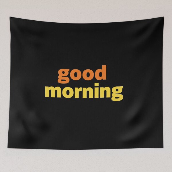 Item preview, Good Morning Positive Energy Sunshine Typography Quote designed and sold by bvdesignart.