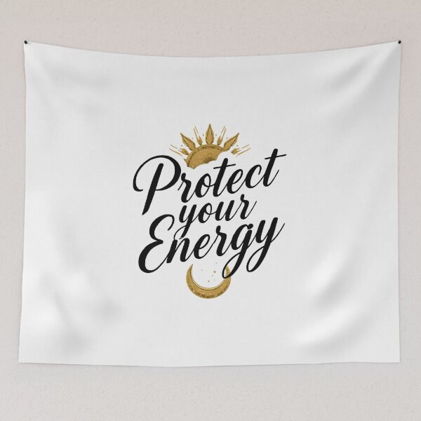 Item preview, Protect Your Energy Motivational Sticker – Spiritual Self Care Design designed and sold by Kavya Art.