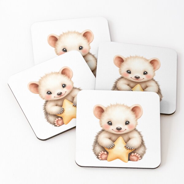 Item preview, Cute Baby Echidna Hugging Golden Star designed and sold by Passionread.