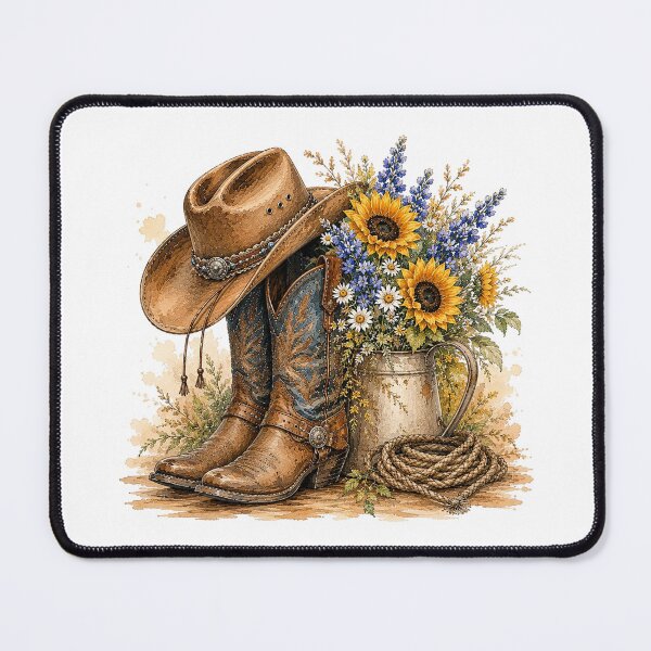 Item preview, Rustic Cowgirl Country Floral Art designed and sold by PetalGarden.
