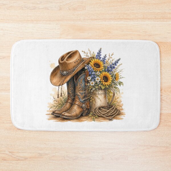 Item preview, Rustic Cowgirl Country Floral Art designed and sold by PetalGarden.