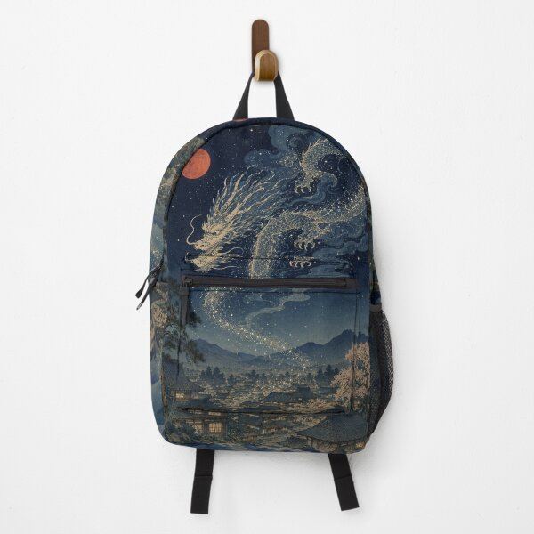 Item preview, Celestial Ink Path - Vintage Japanese Dragon Ukiyo-e Woodblock  designed and sold by bapupa.