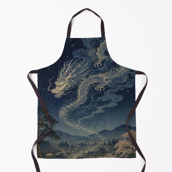 Item preview, Celestial Ink Path - Vintage Japanese Dragon Ukiyo-e Woodblock designed and sold by bapupa.