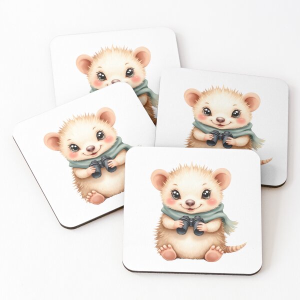 Item preview, Cute Baby Echidna With Binoculars and Scarf designed and sold by Passionread.