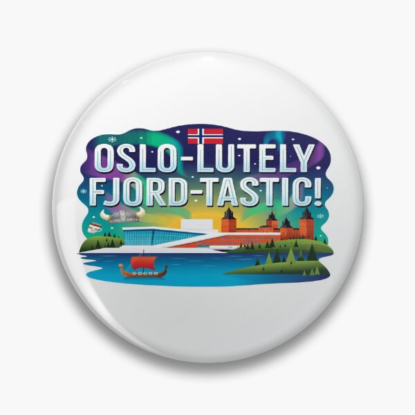 Item preview, Oslo-Lutely Fjord-Tastic Norway Travel T-Shirt | Funny Oslo Norway Viking Fjord Graphic Tee | Scandinavian Travel Lover Gift designed and sold by Sushikidsntod.