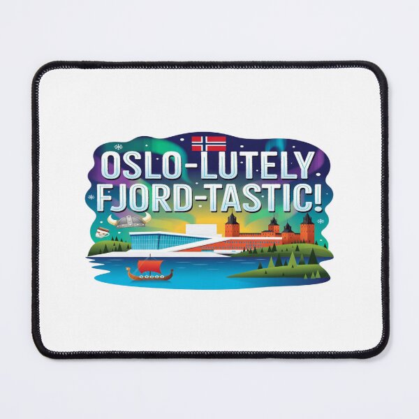 Item preview, Oslo-Lutely Fjord-Tastic Norway Travel T-Shirt | Funny Oslo Norway Viking Fjord Graphic Tee | Scandinavian Travel Lover Gift designed and sold by Sushikidsntod.