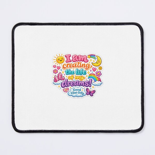 Item preview, ✨ I Am Creating the Life of My Dreams – Affirmation Sticker designed and sold by DigiAuraStudio.