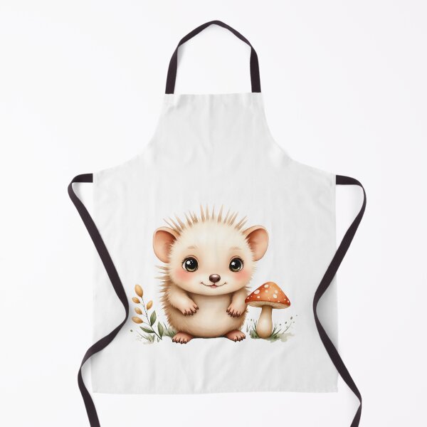 Item preview, Cute Baby Echidna With Mushroom and Wildflowers designed and sold by Passionread.
