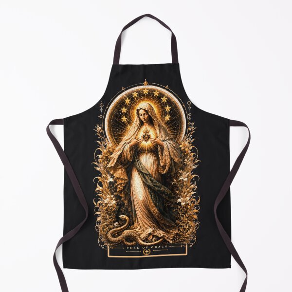 Item preview, Full of Grace — Sacred Heart Marian Icon designed and sold by Sanctum Icons.