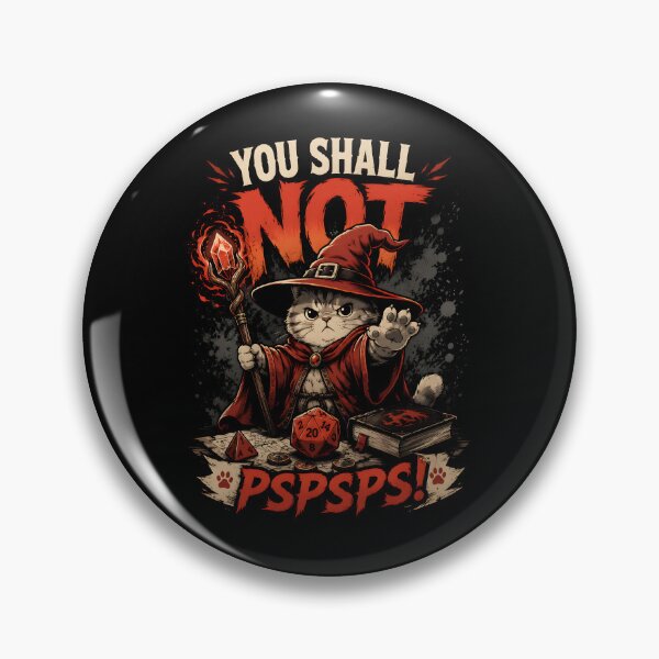 Item preview, You Shall Not PSPSPS Wizard Cat Love Fantasy Board Games and Cats designed and sold by DesignsByAnett.