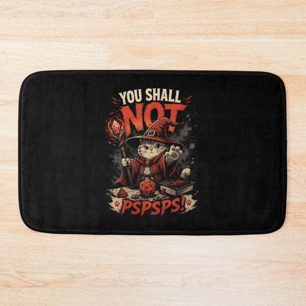 Item preview, You Shall Not PSPSPS Wizard Cat Love Fantasy Board Games and Cats designed and sold by DesignsByAnett.