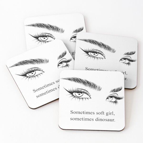 Item preview, Funny Typography with Lashes Line Art designed and sold by DesignByKhayal.