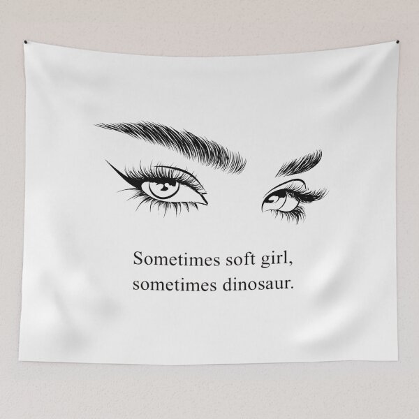 Item preview, Funny Typography with Lashes Line Art designed and sold by DesignByKhayal.