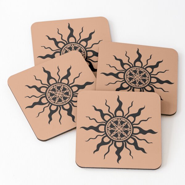Item preview, Midsummer Sun Tribal Litha Pagan Art designed and sold by Christine Krahl.