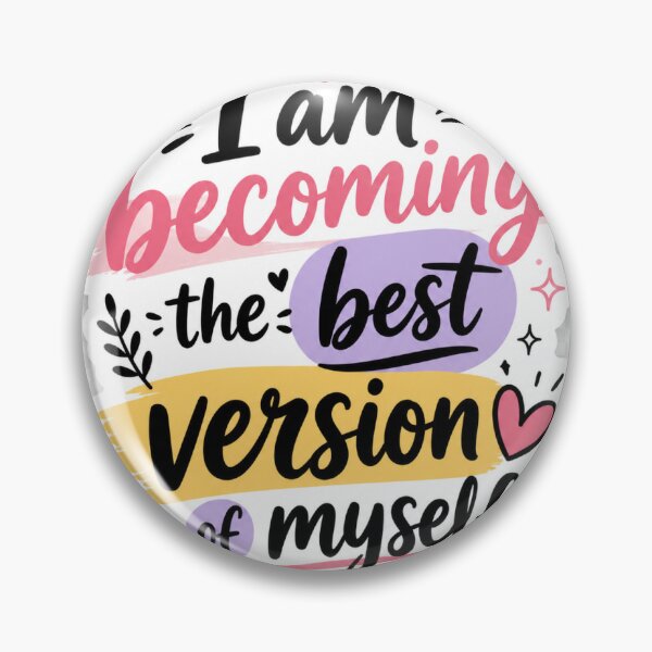 Item preview, I Am Becoming the Best Version of Myself ✨ | Positive Affirmation Sticker | Motivational Quote PNG | Self Love Aesthetic Sticker designed and sold by DigiAuraStudio.