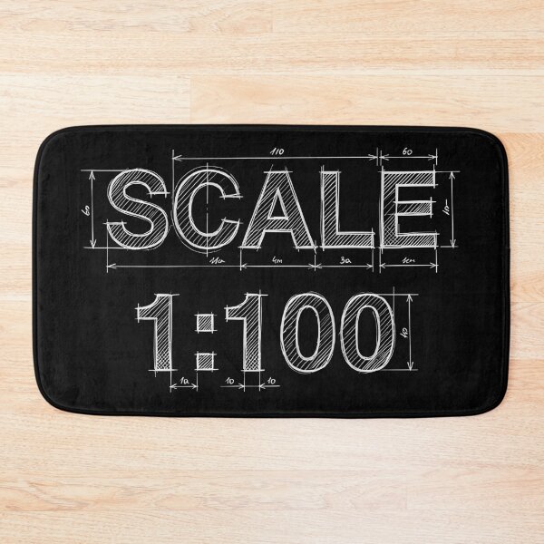 Item preview, Scale 1:100 – Architectural Technical Drawing Sketch designed and sold by MerchPOW.