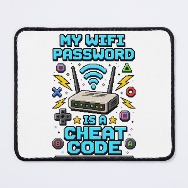 Item preview, My Wifi Password Is A Cheat Code Pixel Art designed and sold by RetroPixel Apparel.