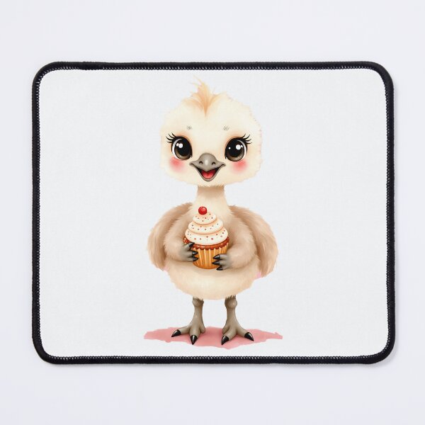 Item preview, Cute Baby Emu Holding a Cupcake designed and sold by Passionread.