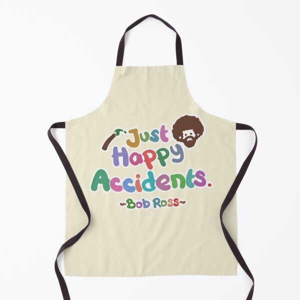 Item preview, Bob Ross Just Happy Accident Lettering Design (Colorful Version) designed and sold by Khotekmei.