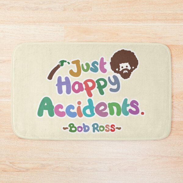 Item preview, Bob Ross Just Happy Accident Lettering Design (Colorful Version) designed and sold by Khotekmei.