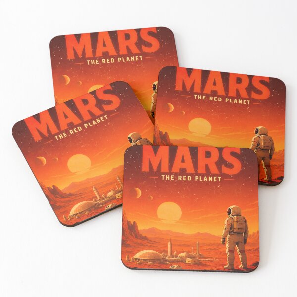 Item preview, Visit Mars Vintage Travel Poster designed and sold by Taudalpoi.