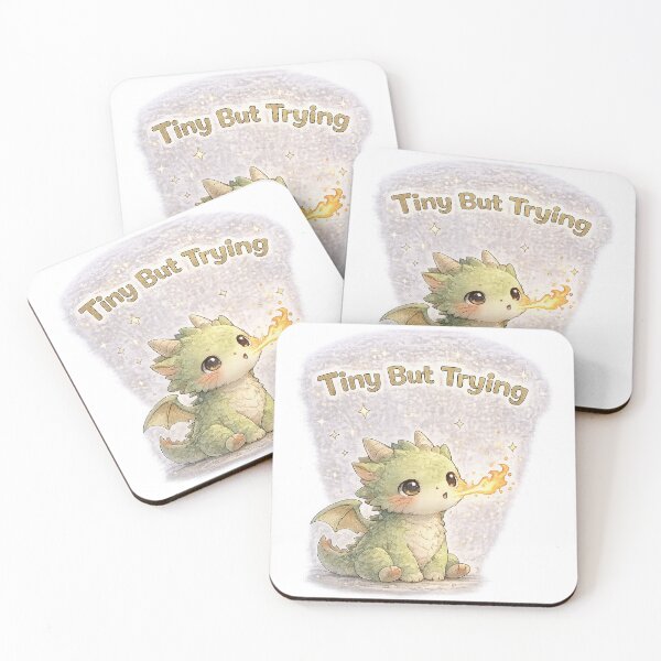 Item preview, Tiny Dragon – Tiny But Trying | Cute Motivational Dragon designed and sold by Clothes With Smiling Animals Walt Gral.