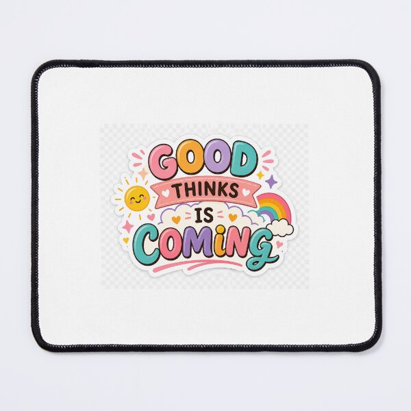 Item preview, Good Thinks Is Coming ? Funny Positive Sticker | Cute Aesthetic Quirky Quote PNG designed and sold by DigiAuraStudio.