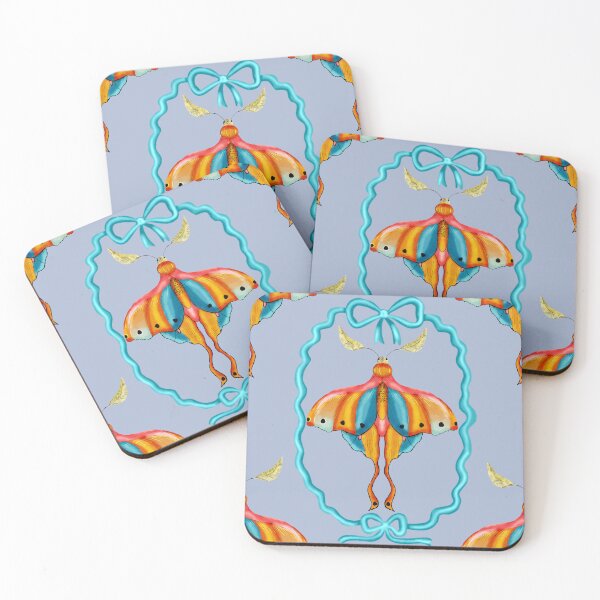 Item preview, Dreamy Cottagecore Floral Pattern | Colorful Boho Moth Art designed and sold by VirtuallyCreativ .