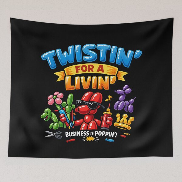 Item preview, Twistin’ For A Livin’ - Balloon Artist Funny Balloon Modeling designed and sold by SidTastic .