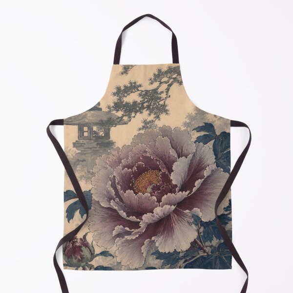 Item preview, Ink-Wash Peony - Vintage Japanese Flower Ukiyo-e Woodblock designed and sold by bapupa.