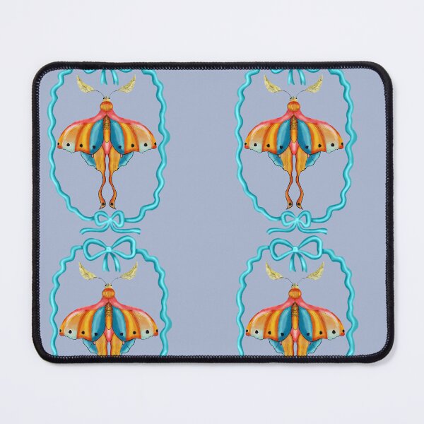 Item preview, Dreamy Cottagecore Floral Pattern | Colorful Boho Moth Art designed and sold by VirtuallyCreativ .